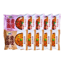 丽星 荞麦面皮红油味113g/袋+麻酱味120g/袋 混合装10袋