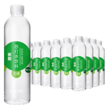 依能 青柠檬味苏打水饮料 无糖无汽弱碱 500ml*24瓶 塑膜装饮品48.54元（合24.27元/件）
