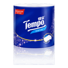 得宝（TEMPO）一博同款 有芯卷纸 无香4层160g*10卷  可冲散 卫生纸  卷筒纸29.1元