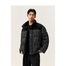 太平鸟 男士羽绒服 B1ACD438489 黑色 S229元