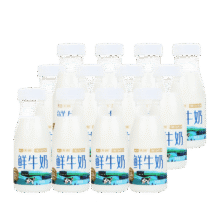 新疆鲜牛奶 3.8g优质蛋白 巴氏杀菌鲜奶 低温奶 210g*12瓶合每件43.8元（需领券）