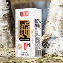 网红100%白桦树汁  白桦树汁250ml*10盒4.94元