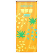 巴布豆（BOBDOG）【老爸抽检】新菠萝拉拉裤L码36片(9-14KG)婴儿尿不湿50元 (券后省20,月销1w+)