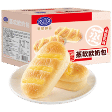 港荣蒸面包豆乳夹心面包450g 蛋糕早餐面包零食中西式糕点端午节礼物10.61元