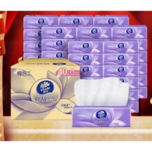 88VIP:维达 棉韧立体美压花抽纸3层90抽40包M码34.64元（需领券，淘金币抵3）