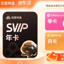 百度网盘SVIP年卡超级会员加赠B站季卡+文库月卡 云盘支持加速下载178元（需领券）