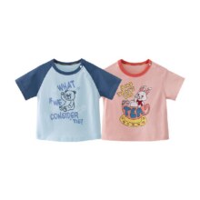 88VIP:婴蓓依卡通夏季透气百搭短袖T恤9.51元（需领券，品牌金，淘金币抵1.39）