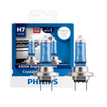 飞利浦（PHILIPS）水晶之光新银战士H7升级型汽车灯泡卤素灯2支装 色温4300K149元