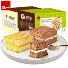 泓一  提拉米苏蛋糕400g/吐司400g/薄脆饼干300g等 任选4件新低24.92元包邮（6.23元/件）