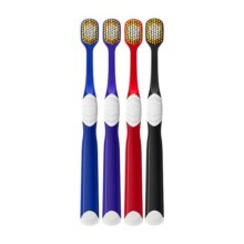 MOLAR SHINE/沐暄65孔日系宽头牙刷软毛4支成人清洁宽幅家庭装8.9元