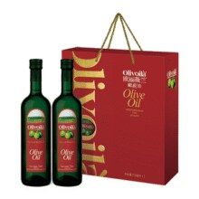 米其林指南官方合作伙伴！Olivoilà 欧丽薇兰 橄榄油礼盒装718mL*2瓶￥42.90 2.2折
