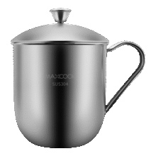plus：美厨（maxcook）304不锈钢水杯 儿童杯子喝水杯带盖口杯学生300ml带手柄 MCB06714.37元（需领券）