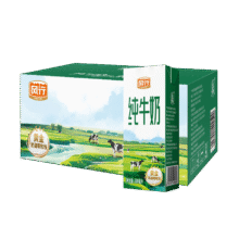 风行牛奶纯牛奶200mL*24盒高温灭菌生牛乳苗条砖礼盒装量贩装106.6元（合26.65元/件）