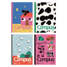 国誉 KOKUYO 塔卡沙Campus A5笔记本本子初中生高中高端记事本文具套装 4本装5.8元