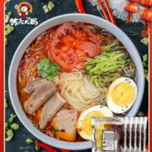 東北大媽 正宗朝鮮冷面 330g*5袋裝+500g辣白-菜
