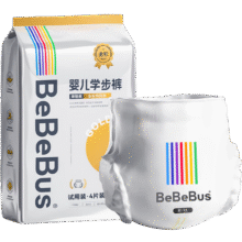 bebebus金标茶树精华成长裤试用装XL4片(12-17kg)透气超薄/限购一包2.68元