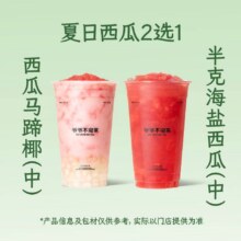 爷爷不泡茶 NOYEYENOTEA 【一口入夏】清甜西瓜2选19.9元