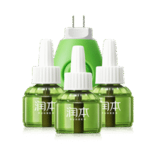 润本（RUNBEN）防蚊液电蚊香液90晚大容量45ml×3+1器蚊香液驱蚊液婴儿无香型25元 (月销1w+)