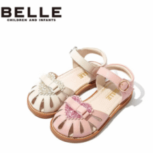 BeLLE 百丽 女童夏季公主鞋包头凉鞋DE2543 （26~33码）2色￥107.65