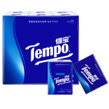 得宝（TEMPO）一博同款 手帕纸 经典无香4层7张*36包 湿水不破 纸巾小包 面巾纸51.74元（需领券，合25.87元/件）