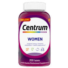 善存（Centrum）复合维生素200粒成人女士 含维生素B、C钙铁锌微量矿物质营养素145元（合72.5元/件）