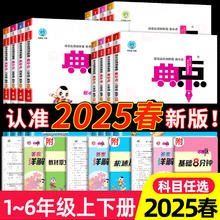 2025新版典中点人教版一年级二年级三年级四年级五年级六年级上册下册语文数学英语全套北师大小学同步训练题练习册荣德基典点点2元