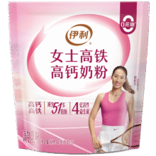 Plus会员：伊利 女士高铁高钙奶粉400g 益生菌 送礼 0蔗糖 叶酸 维生素C 买3件68.54元（需领券，合22.85元/件）