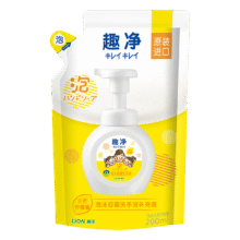 狮王（Lion）趣净泡沫抑菌洗手液天然柠檬香200ml 补充装绵密泡沫全家抑菌抑菌3.59元