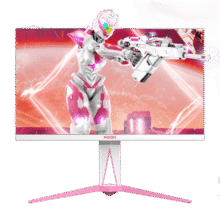 AOC 爱攻27英寸 2K 170Hz IPS广色域 HDR400 快速液晶1ms G-sync 樱花粉 PS5电竞电脑显示器AG275QXR1599元 (月销1w+)