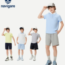 Navigare 意大利小帆船 2025夏季新款男童防晒速干短袖POLO衫￥59.00