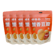 临期：来伊份 蟹香豆瓣840克（168g*5袋）蟹黄味 25/8/229.25元包邮