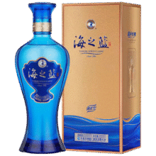 PLUS会员: 洋河  海之蓝 42度 480ml 单瓶装 绵柔浓香型白酒（年份随机）114.84元  包邮