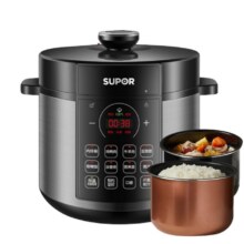 88VIP：SUPOR苏泊尔电压力锅 6L铜晶+精铁双胆195.57元（需领券）需领国补