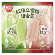 plus：和路雪 陈皮红豆沙66g*2+桂花绿豆乳66g*2  雪糕 冰淇淋98.8元（合9.88元/件）