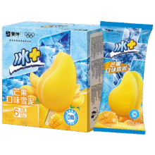 蒙牛 冰 芒果口味雪泥75g*6支/盒 冰激凌雪糕冰棍奶糕7.24元