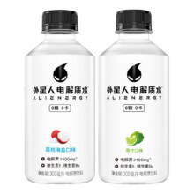88VIP：外星人 电解质水 300ml*6瓶 青柠味/荔枝海盐味 任选13.1元（需88VIP全能卡）
