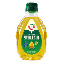 红井源 亚麻籽油 468ml9.89元包邮（需试用）