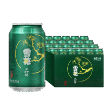 再降价、PLUS：雪花 啤酒（Snowbeer）晶粹 330ml*24听 整箱装 劲爽清冽68.44元（合34.22元/件）