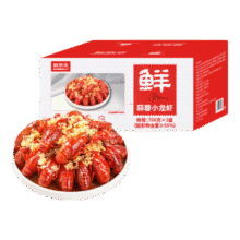 鲜京采 蒜蓉小龙虾 3-5钱/只 60-77只 共3盒4.2斤 净虾2.31斤 加热即食返卡后40.34元（需领券）