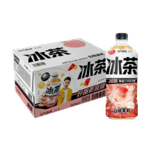 元气森林冰茶减糖白桃茉莉大瓶茶饮料900mL*12瓶 整箱77.52元（合38.76元/件）