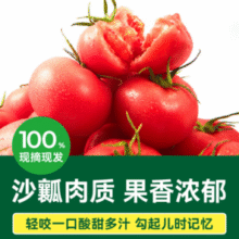 绿行者 普罗旺斯西红柿番茄  单果130g+ 约8-11枚  净重3斤￥8.80 6.8折