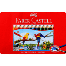 辉柏嘉（Faber-castell）彩铅36色水溶性彩铅 彩色铅笔 画笔套装 绘画工具 彩笔套装115937（红铁盒装）美术写生107.1元 (券后省0.9)