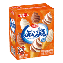 明治（meiji）开心旋迷你雪糕筒（牛奶、巧克力、牛奶巧克力味冰淇淋）38g*6个103.7元（PLUS专享，合20.74元/件）
