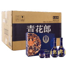 PLUS会员: 郎酒 青花郎 酱香型白酒53度 500ml*2瓶*4盒礼盒整箱装6268.68元 包邮