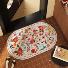 居家厕所用！康妮雅  小清新浴室硅藻泥地垫 40*60cm￥9.40