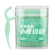 需凑单、京东PLUS:小鹿妈妈清新款牙线棒超细家庭装50支/盒*2盒共100支71.7元（需领券，合7.17元/件）