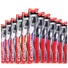 plus会员：高露洁（Colgate）细毛护龈备长炭软毛成人牙刷12支家庭装款式颜色随机发货京东自营23.6元（合11.8元/件）下单两件返8元超市卡