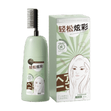 PLUS会员：茵倩一梳黑染发膏 自然黑 400ml 男女士22.33元