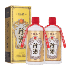 珍酒 珍酒佳品经典 53度酱香型白酒500ml*2瓶 双支装赠礼袋206.99元（需领券）