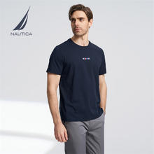 NAUTICA 男装春夏凉感亲肤透气舒适短袖T恤男TO4201 藏青4NV M72.05元